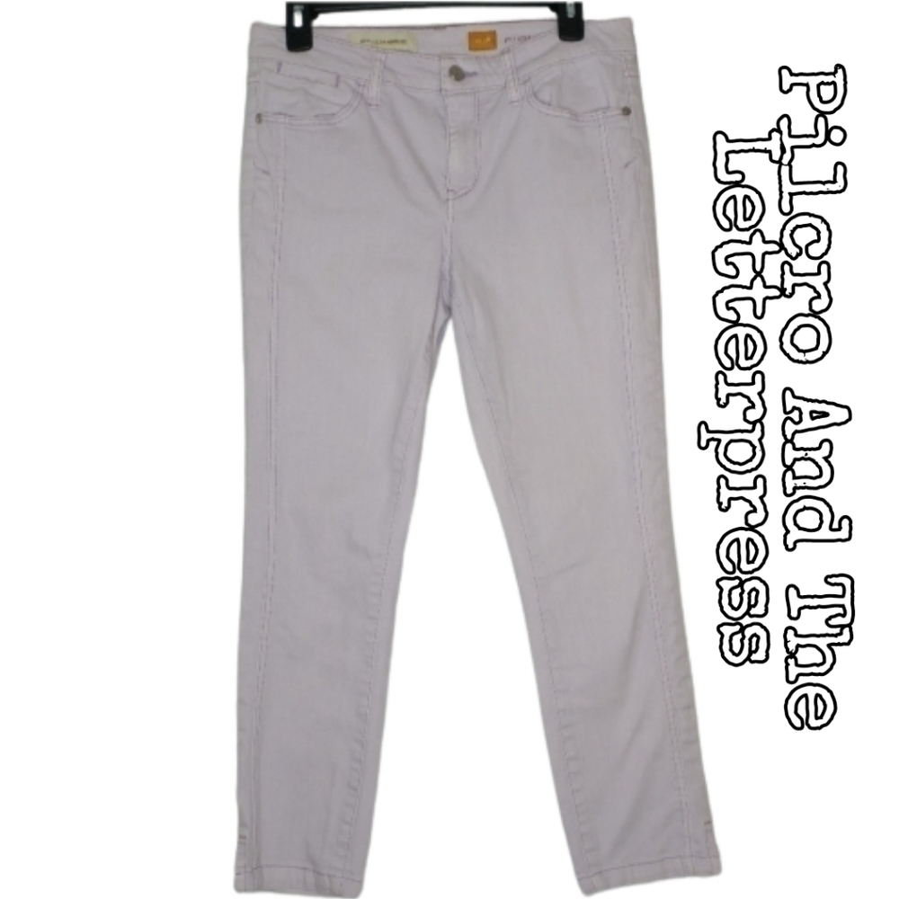 Pilcro Lilac Stet Fit Cropped Jean | Anthropologie - Picture 3 of 13